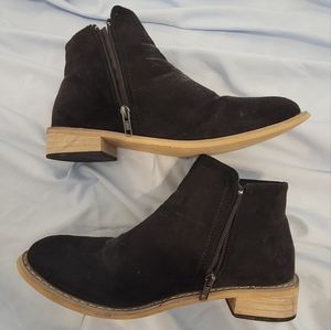 Black Suede ankle boots